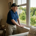A veteran resident at Avery Heights using 2026 Aid and Attendance benefits for senior living in Hartford, CT.